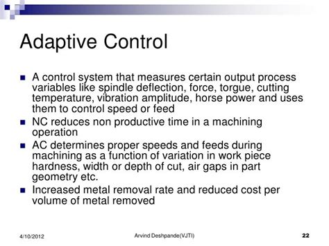 adaptive control in cnc machine ppt|adaptive control ppt.